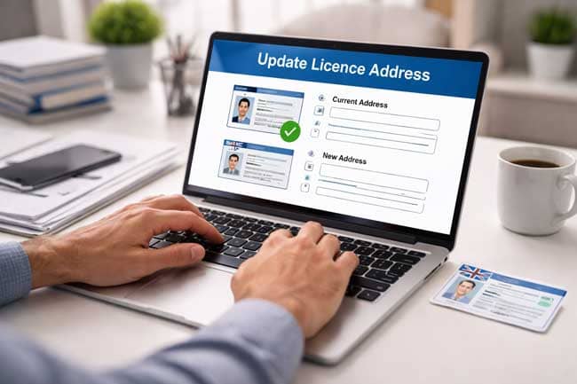 Update Licence Address